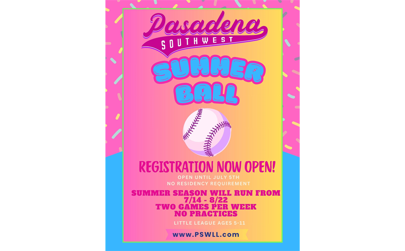 Summer Ball Registration Now Open