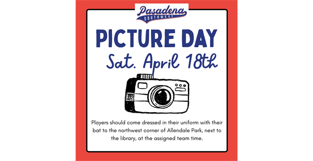 Picture Day, Sat. April 18th
