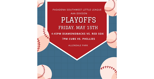 AAA Playoffs, May 15th at Allendale