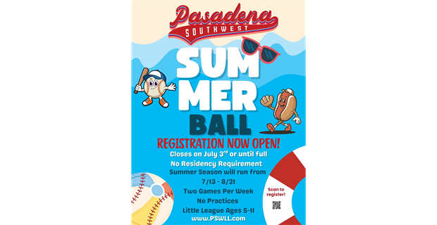 Summer Ball Registration is Open